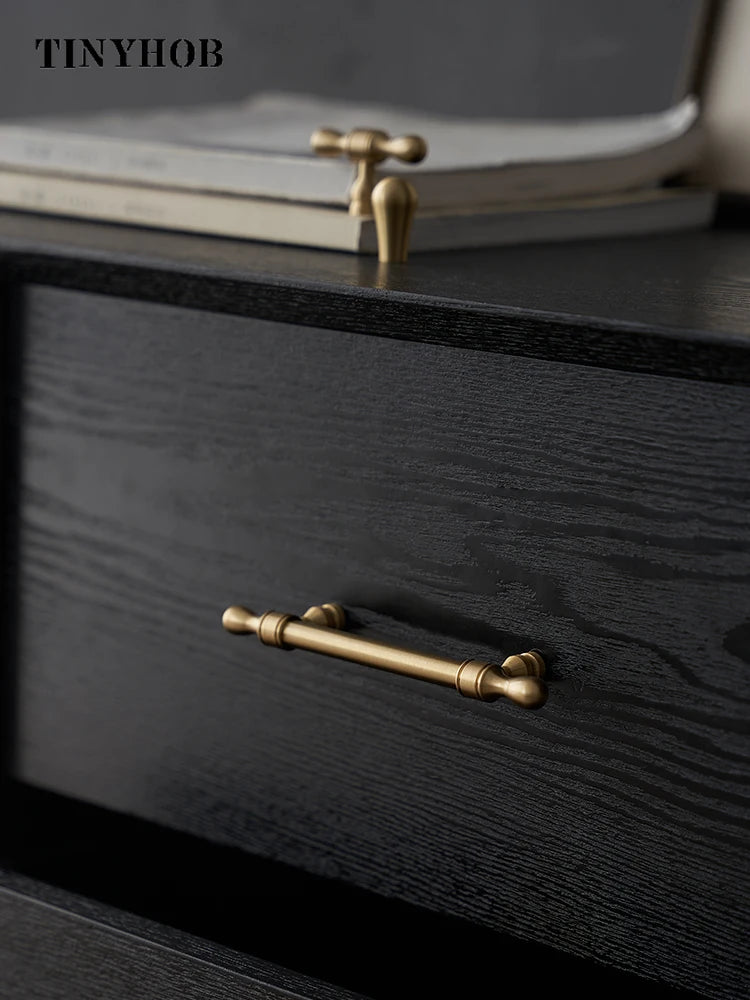 Satin Brass Cabinet Door Handles and Knobs Antique Drawer Pulls Vintage Kitchen Cupboard Handle Wardrobe Hardware French Style