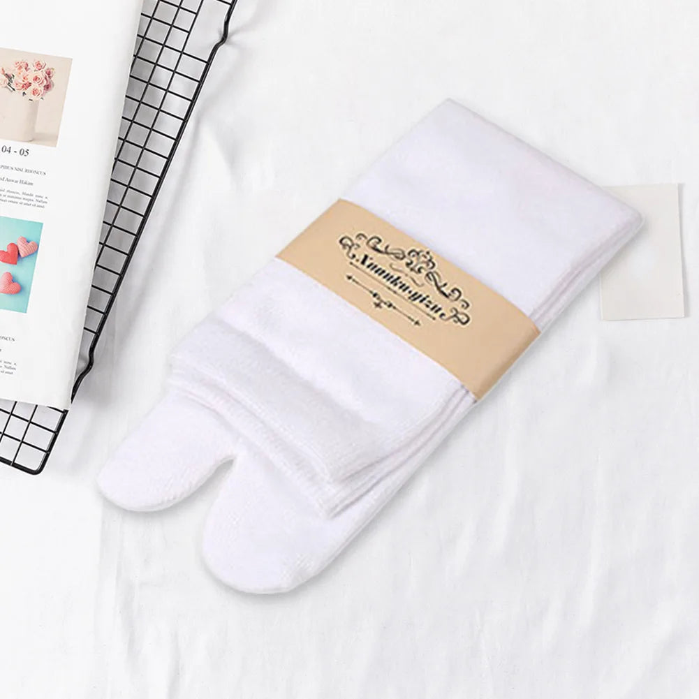 Fashion Japanese Style Tabi Toe Socks for Men Women Summer Fiber Two Finger Socks Kimono Flip Flop Sandal Split Tabi Toe Sock