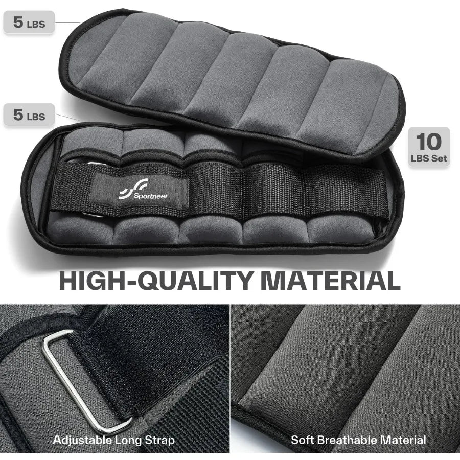 Adjustable Ankle Weights 1 Pair 2 4 6 8