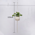 Handmade Macrame Plant Hanging Basket Garden Pots Holder Balcony Macrame Wall Hanging Decoration Knotted Lifting Rope Home Decor