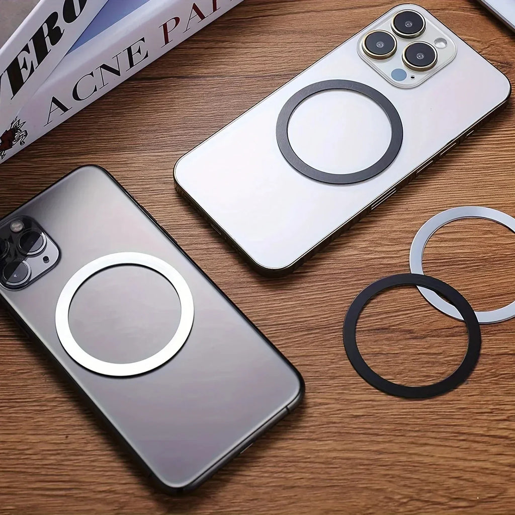 Universal Magnetic Phone Holder Metal Plate Ring For Magsafe Wireless Charger Stainless Steel Iron Sheet Sticker For iPhone pro
