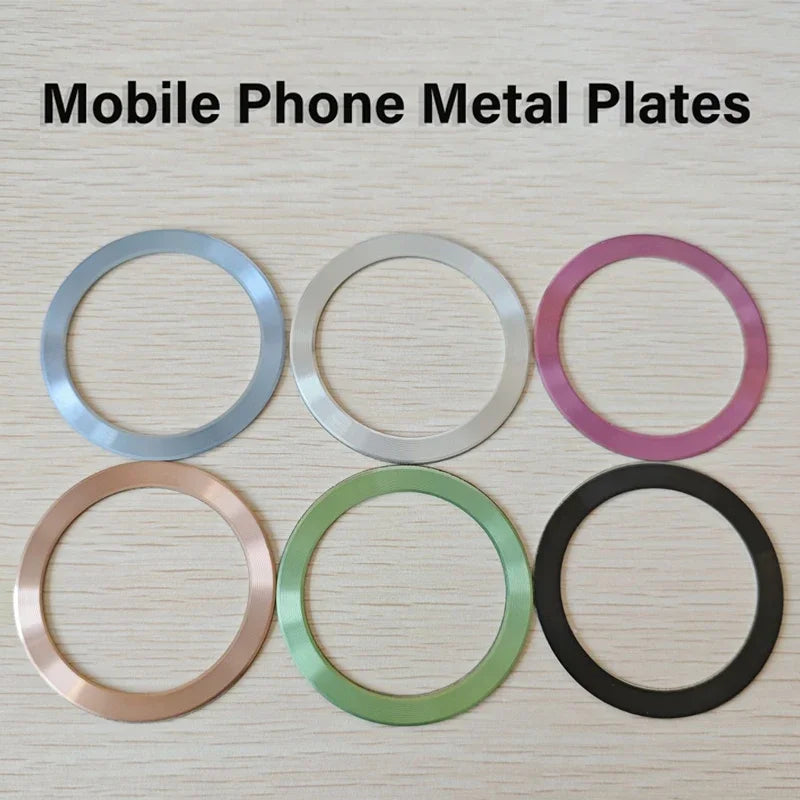 Magnetic Metal Plate Ring for Magsafe Wireless Charger Iron Sheet Sticker Car Phone Holder Magnet Patch for iPhone 15 13 Pro Max