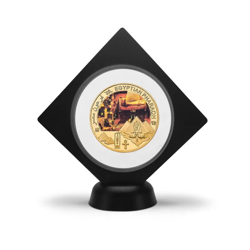 Egyptian Pharaoh Gold Plated Commemorative Coin Egypt Challenge Coin Art Craft Souvenir Business Gift for Collection Home Decor