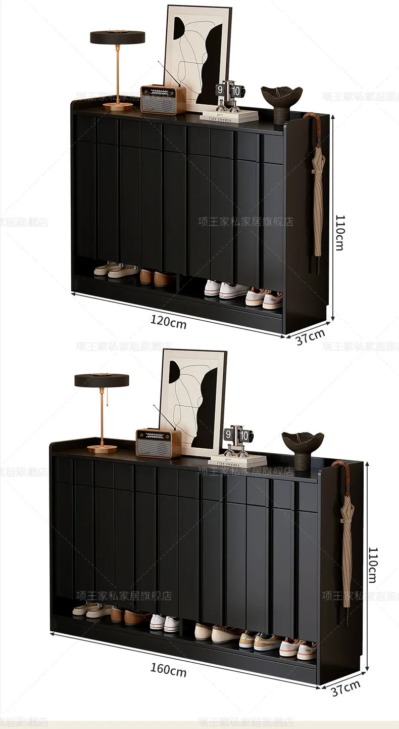 Living Room Storage Shoe Cabinet Hallway Entrance Wooden Modern Shoe Cabinet Black White Zapatero Organizador Furniture Home