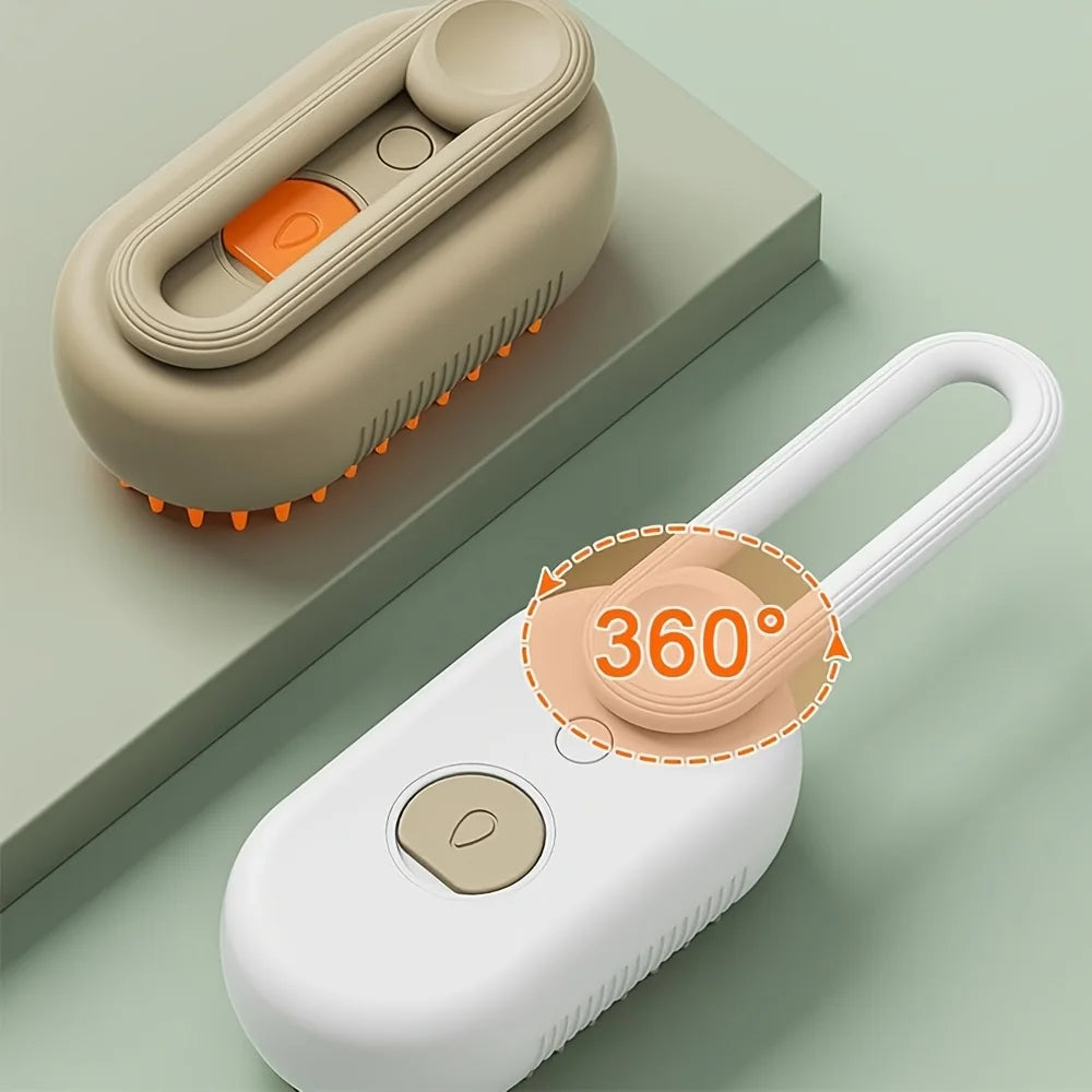 3 In 1 Cat Steam Brush, Pet Steam Groomer Comb, Cat Steam Brush For Cats Dogs, 2025 New Pet Steam Hair Steamy Brushes
