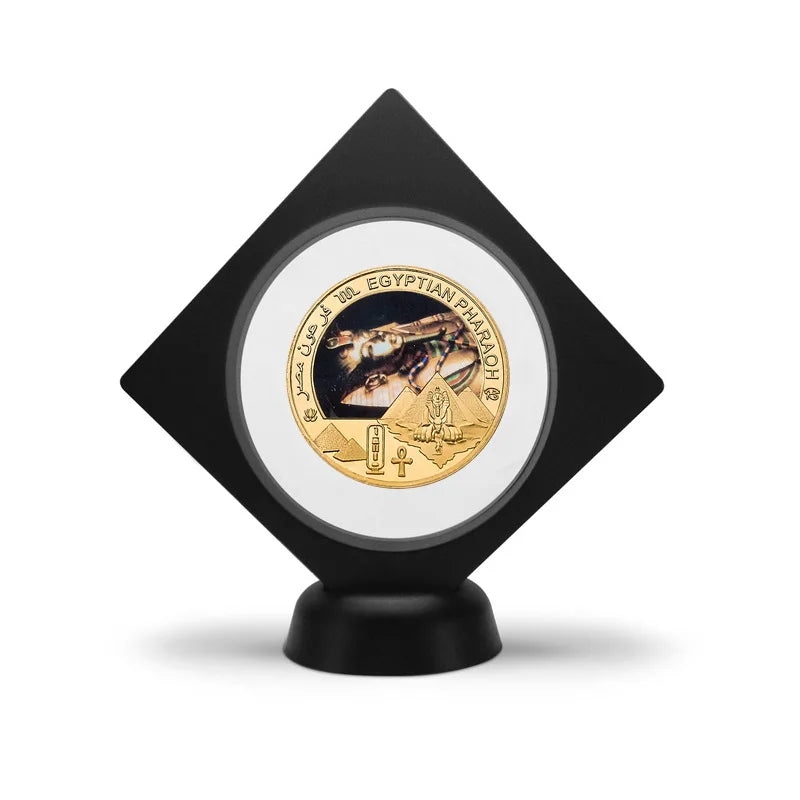 Egyptian Pharaoh Gold Plated Commemorative Coin Egypt Challenge Coin Art Craft Souvenir Business Gift for Collection Home Decor