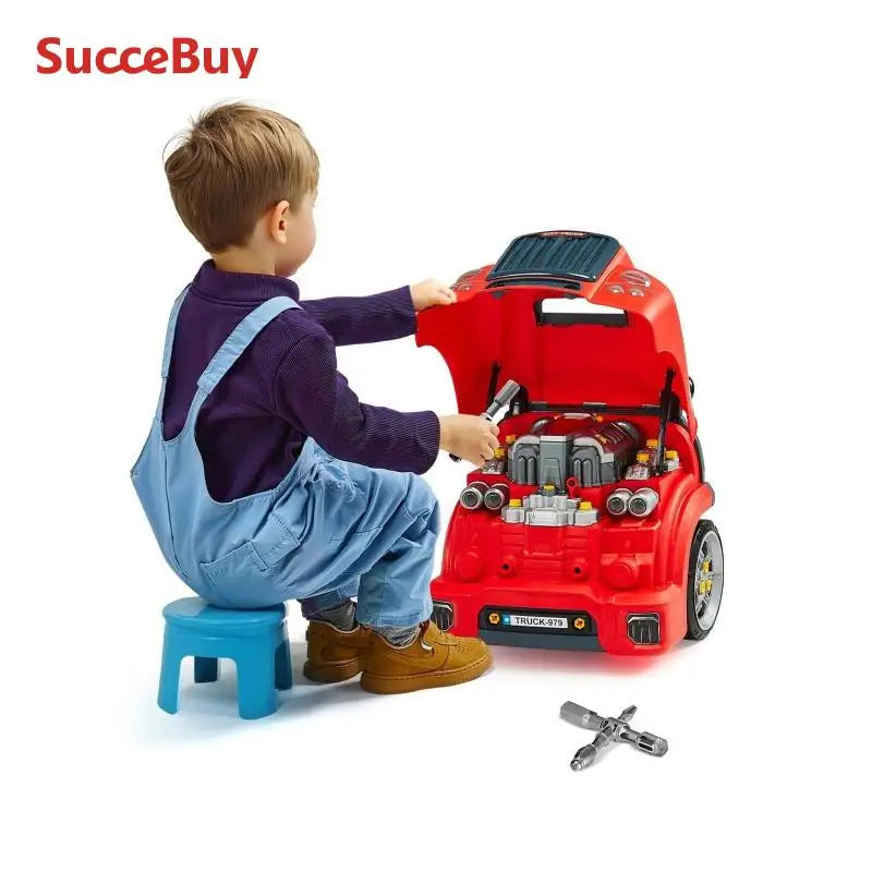 SucceBuy 60 Pcs Kids Mechanic Car Repair Set with