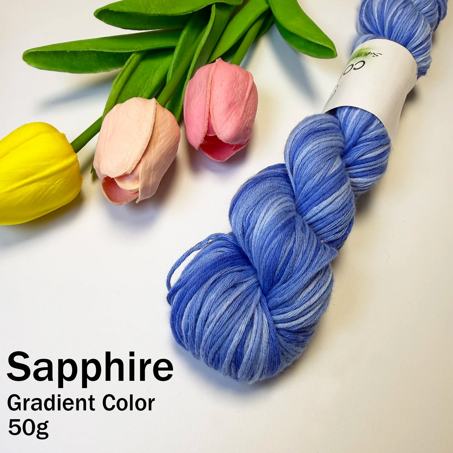 50g Cotton Fabric Colorful Gradient Dyeing of Segments Wool Yarn DIY Crochet Knitting Hand-knitted Materials Sewing Supplies