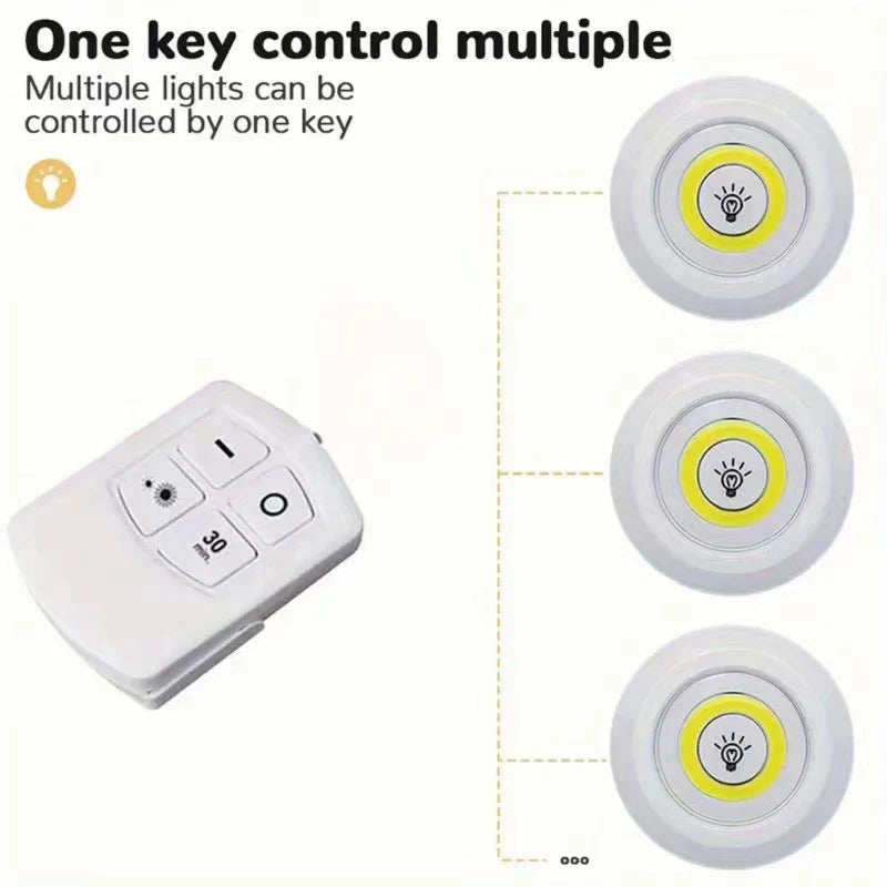 Dimmable LED Under Cabinet Light with Remote Control Battery