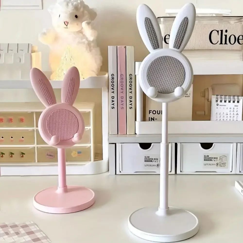 Cute Cartoon Bunny Phone Stand - Adjustable & Compatible with Iphone