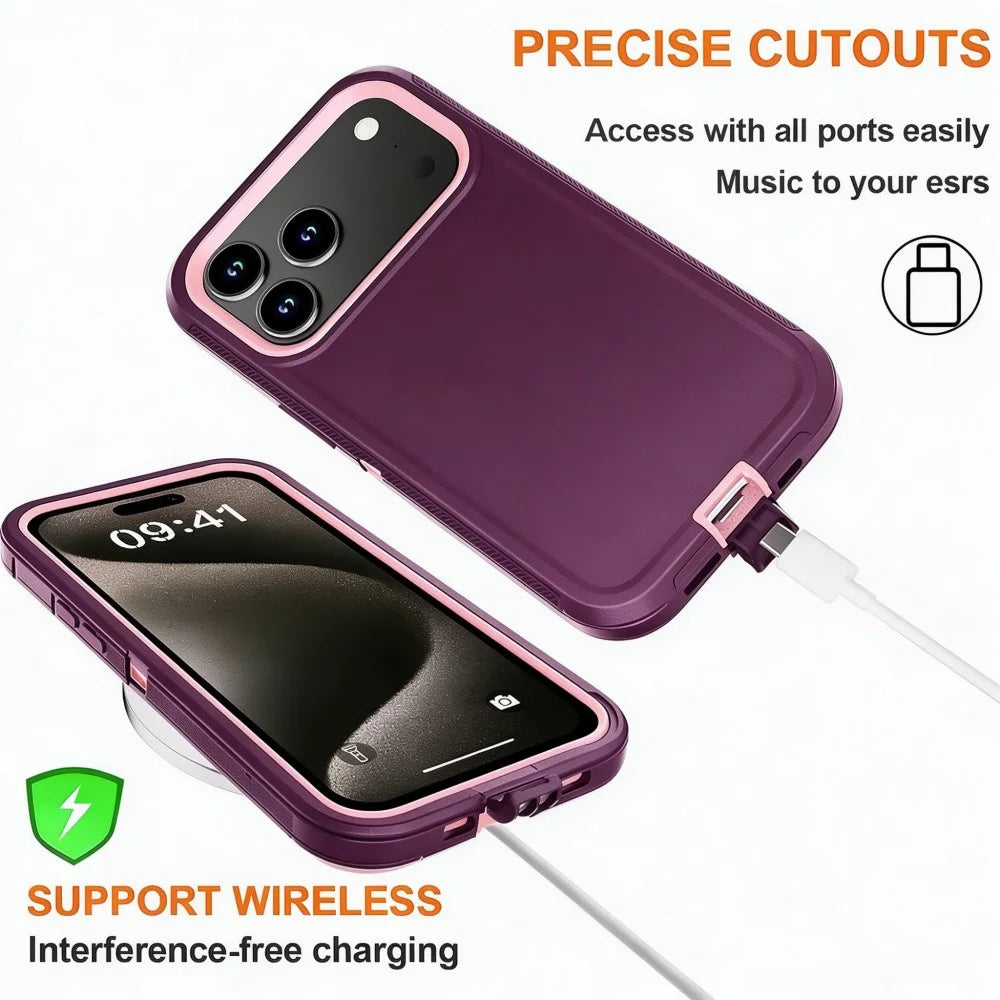 3in1 Defend Phone Case For iPhone 18 16 17