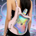 Y2K Guitar-Shaped Ita Bagmjapanese Women's Transparent Doll Badge