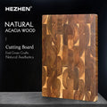 HEZHEN Acacia Wood Splicing Cutting Board End Grain Kitchen Double Sided Chopping Board used as a Pallet