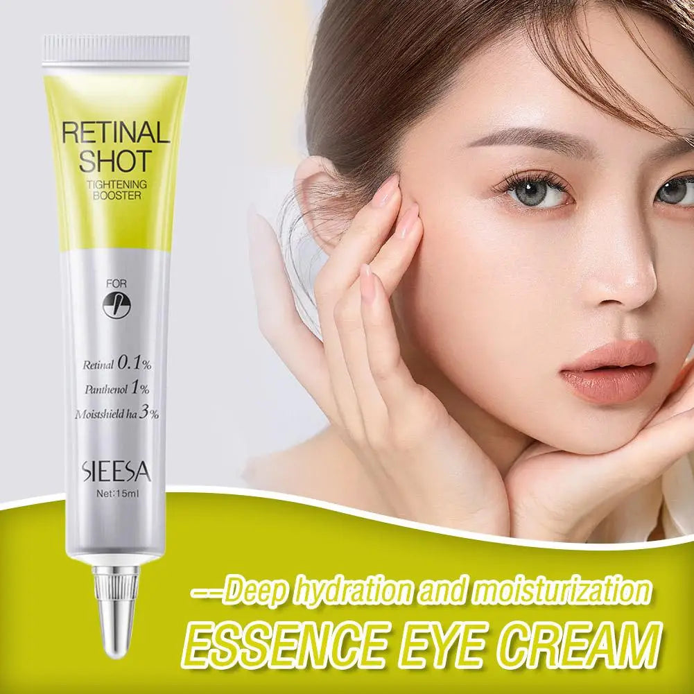 Retinal Shot 0.1% Face Booster Eye Cream Nano Retinal Tightening Serum for Wrinkles & Pores, Anti-Aging Skin Care 15ml