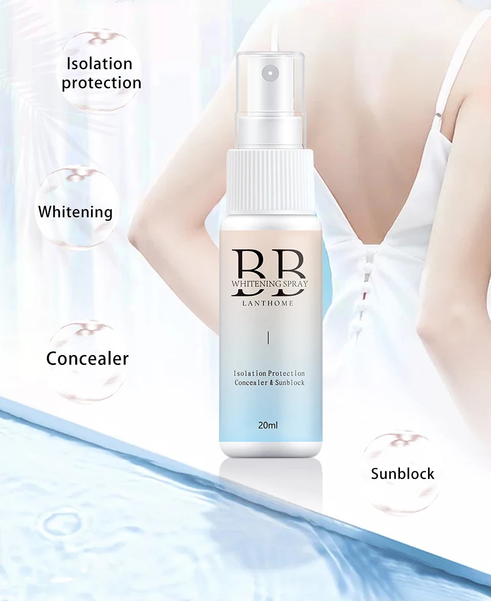 20ML BB Whitening Spray Skin Brightening Moisturizing BB Cream Face Foundation Nourishing Skin Care Beauty Cosmetics