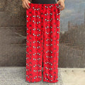 Kitty Spider-man Cotton Velvet Loose Pajamas Pajamas Long Pants Women's And Men's Cartoon Sleeping Casual Wear