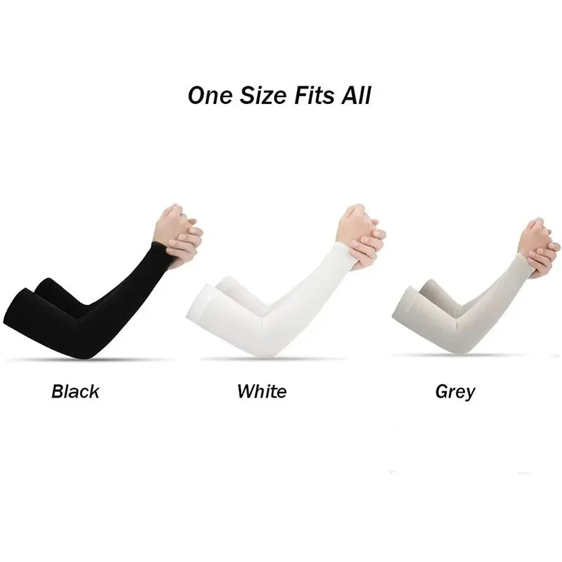 Men's and Women's Summer Cycling Arm Protection Ice Silk
