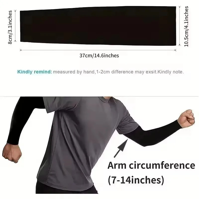 Men's and Women's Summer Cycling Arm Protection Ice Silk