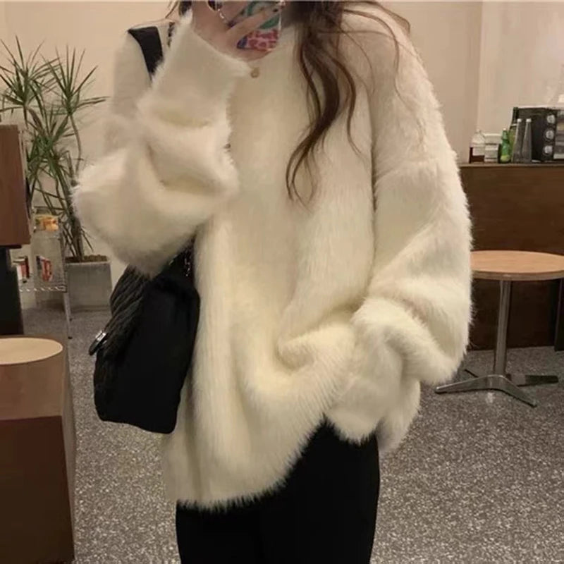 Long Hair  Fur Yarn 500g Simulation Smooth Soft Non Shedding Woolen Sweater Hat Yarn for Hand Knitting Winter Fashion