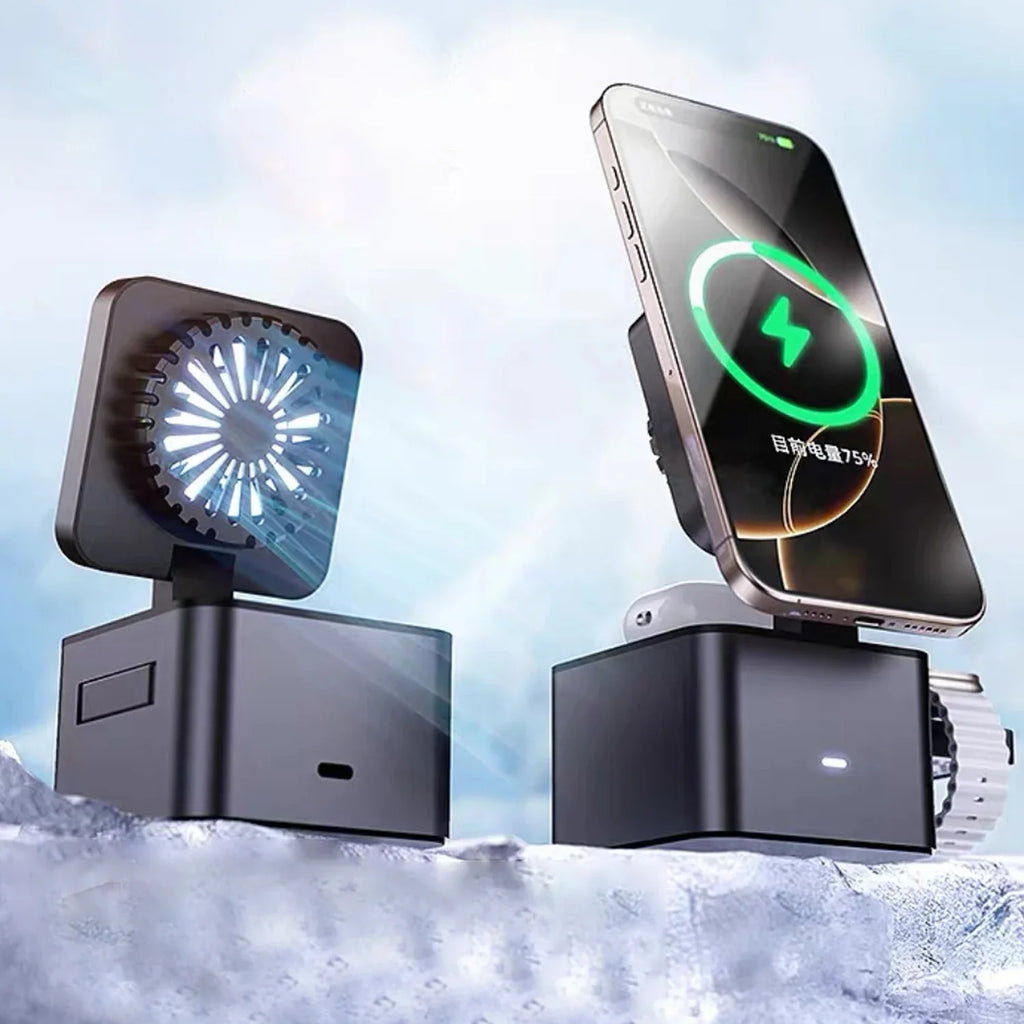 ice-Cooling For Magsafe Wireless Charger Station Stand For iPone 16~12 Pro Max/iWatch 10~2 SE/AirPods 4 Pro 3 in 1 Fast Charging