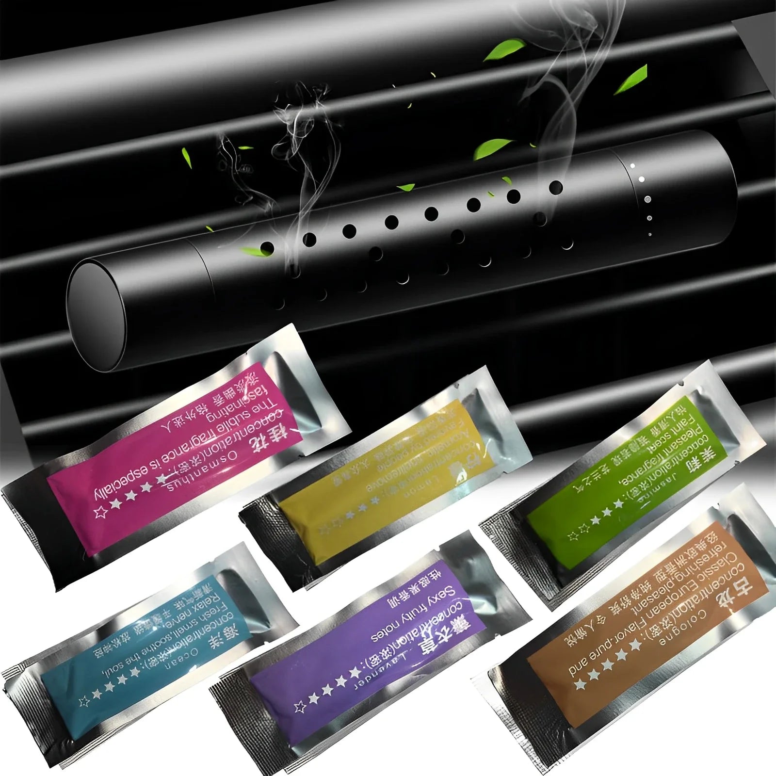 Car Air Freshener Replacement Outlet Car Air Conditioner Vent Clip Solid Perfume Stick Auto Office Kitchen Aroma Diffuser