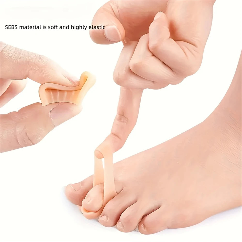 Toe Straightener Hammer Toe Corrector Overlapping Toe Protector Toe Separator Cushion Foot Orthotic Brace Toe Bend Orthotics