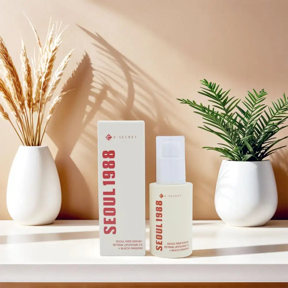 Original K-SECRET SEOUL 1988 Retinal Ginseng Niacinamide Firming Repair Essence, Retinol Eye Cream, Moisturizer Korean Skin Care
