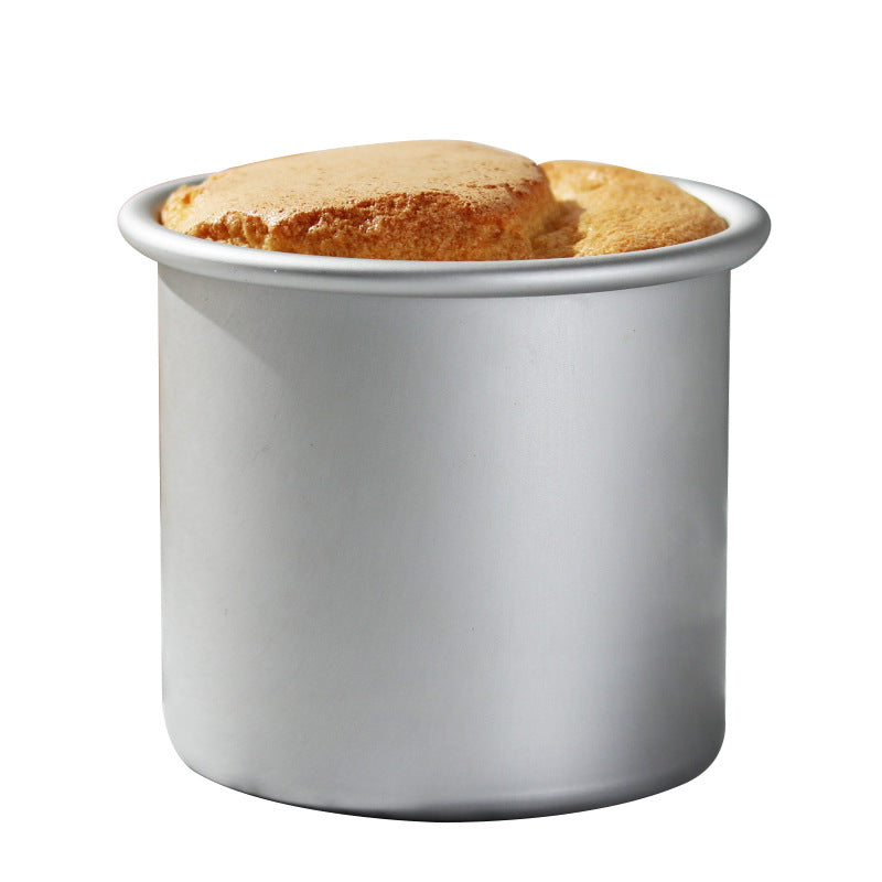 1 Piece Round Cake Pan with Removable Bottom, Cheesecake Chiffon Mold Baking Mould Anodized Aluminum 10cm Deep baking pan