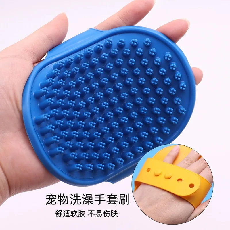 Silicone pet bathing brush