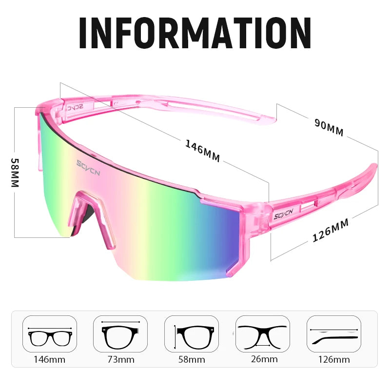 SCVCN Fsshion Sunglasses Street Cycling Glasses Bike Men UV400
