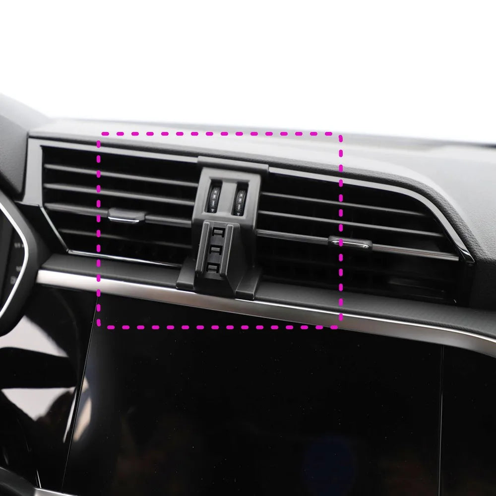 For AUDI Q3 2019 2020 2021 2022 -2024 Car Phone Mount Wireless Charger Special Mobile Phone Holder Fixed Stand Base Accessories