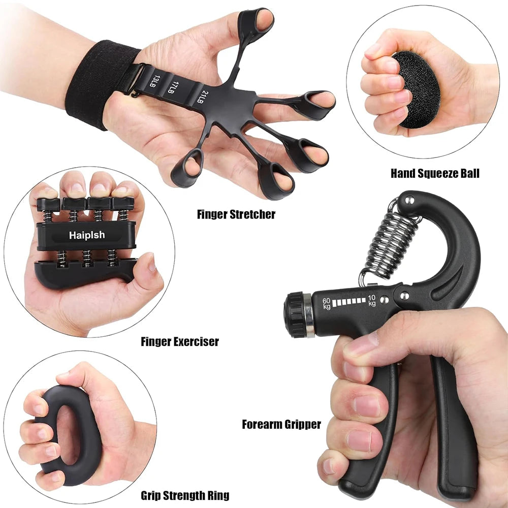 5-60kg Adjustable Heavy Hand Gripper Fitness Hand Exerciser Grip
