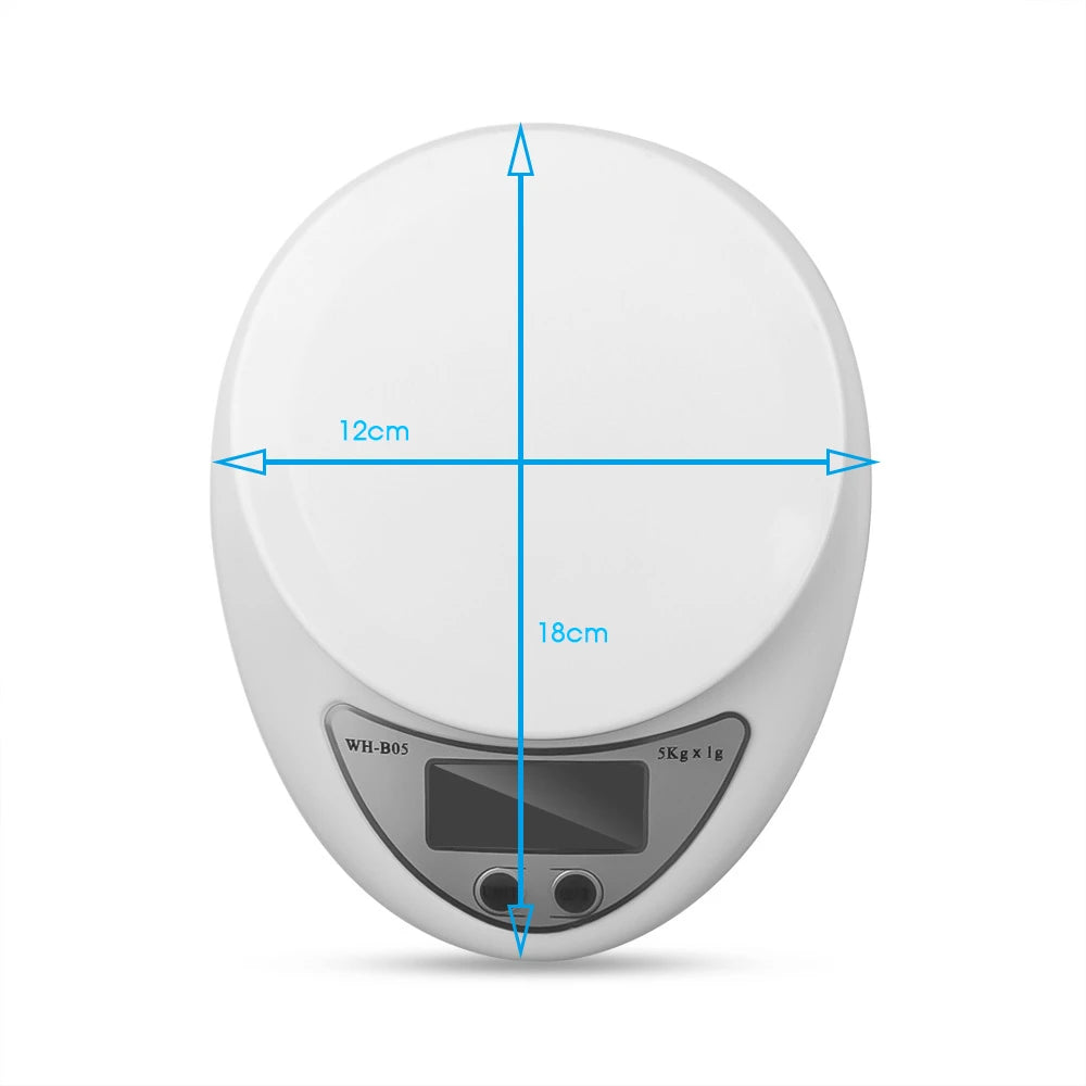 Led Electronic Scales 5Kg/1G Food Coffee Balance Measuring Weight Portable Digital Baking Scale Kitchen Accessories Tools
