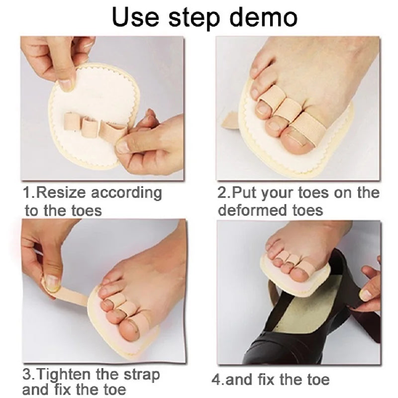 Toe Orthotic，Pedifix Toes Straightener Pad Budin Splint Hammer Toe Corrector Set，Thumb Valgus Overlapping Toe Correction Pad