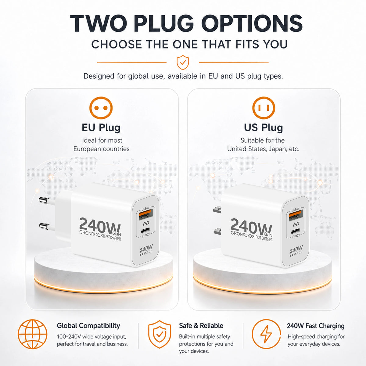 240W GaN PD USB C Charger For iPhone 17