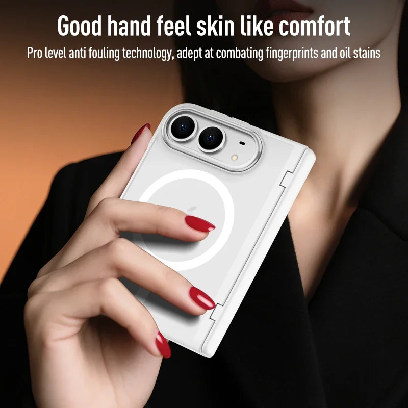 Non-Slip Shock Proof Folding Design Hinge Case for Iphone DUO Cell