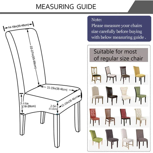 1PC Jacquard Chair Cover Stretch XL Size Long Back Chair Covers Seat Covers For Wedding Dining Room Home Kitchen Chairs