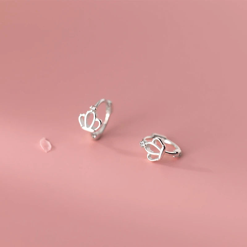 WANTME 925 Sterling Silver Fashion Hollow Out Princess Crown