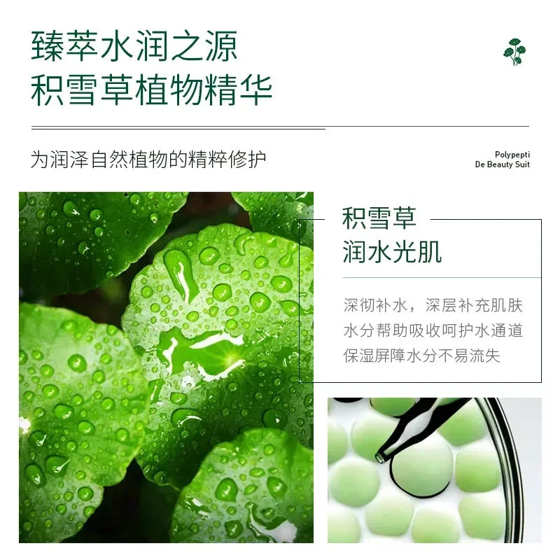 eCentella Asiatica Polypeptide Skin Care Set Aloe Moisturizing Oil-controlling Face Serum Cream Lotion Set Ascorbic Acid Essence