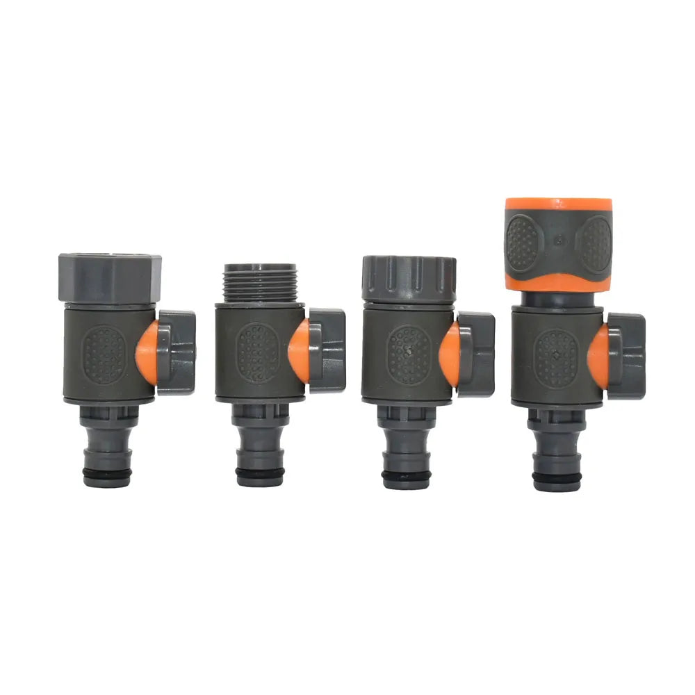 3/4 Male Female Tap Quick Connecter Nipple Garden Hose Thread Ball Valve Fittings Tubing Repair Watering Gun Adapter