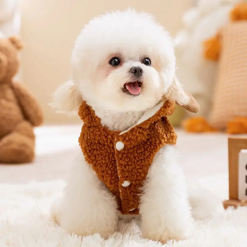 Thick Warm Winter Dog Coat Fleece Dog Jacket Pet Hooded Sweatshirt Chihuahua Bichon Dachshund Dog Clothes Kitten Puppy Overalls