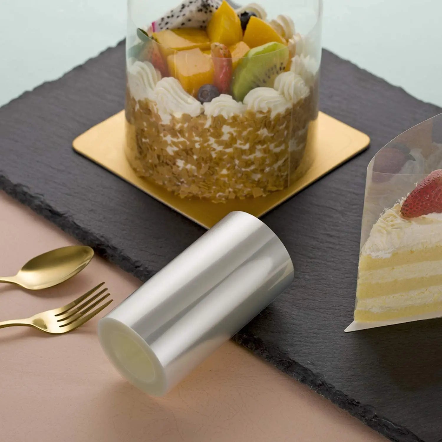 Kitchen Bakeware Acetate Film for Cake Decor Transparent Cake Surround Film Mousse Cake Sheets Surrounding Edge DIY Cake Collar