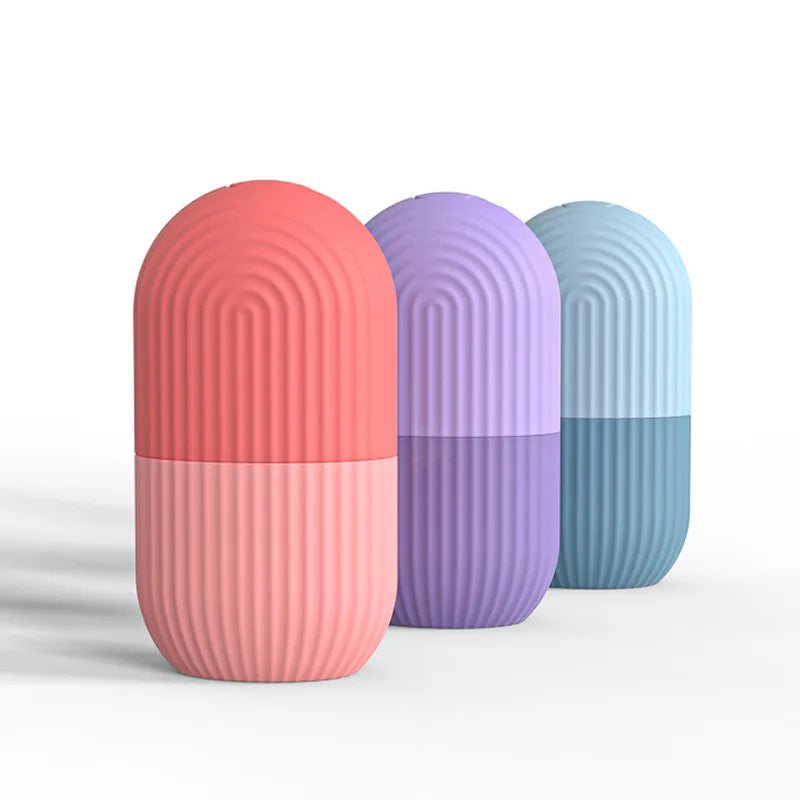 Silicone Ice Facial Roller Skin Care Beauty Lifting Contouring Tools Ice Cube Trays Ice Globe Balls Face Massager Skin Care Tool