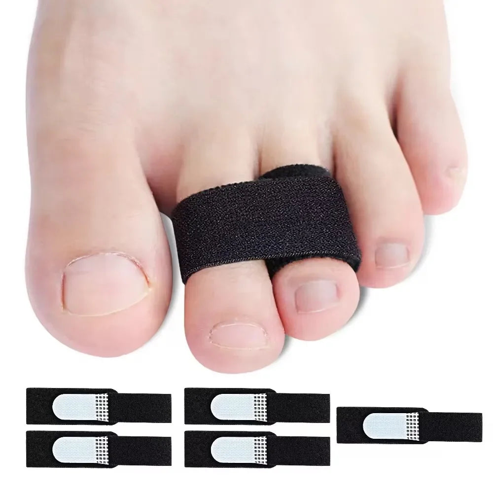 1/2/5/10Pcs Hammer Toe Straightener Toe Splints Bandages for Correcting Hammertoe Crooked & Overlapping Toes Protector
