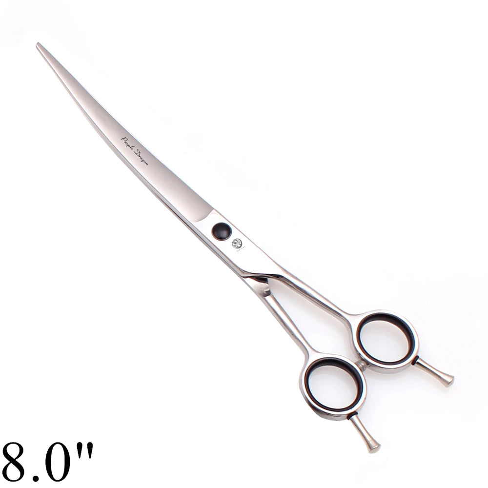 Dog Grooming Scissors Professional 5.5" 6" 7" 8" JP Stainless Bend UP Scissors Up Curved Shears Pet Scissors Animal Shears Z1028