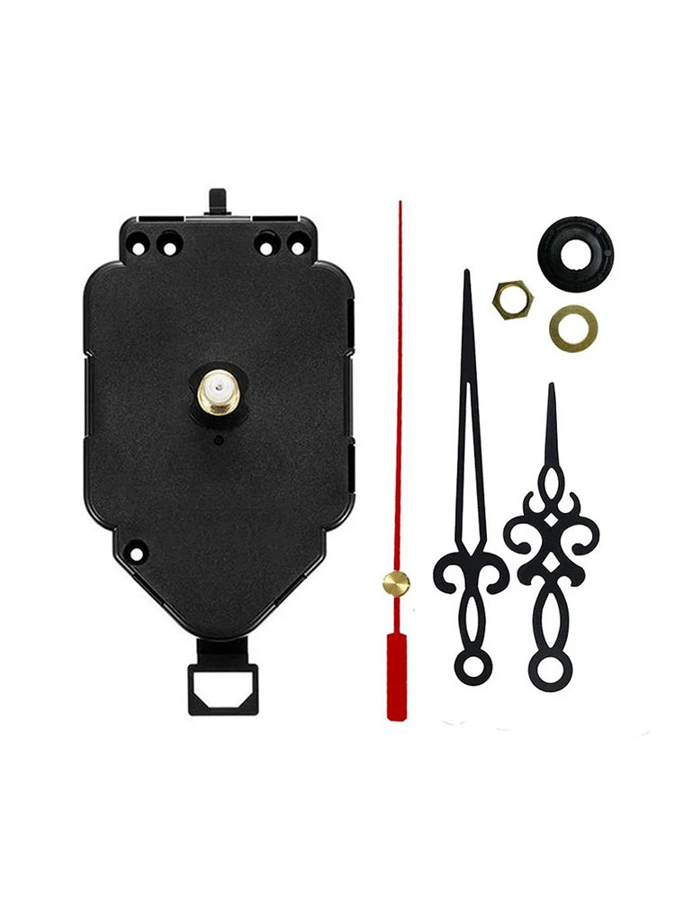Set Pendulum Clock Movement Mechanism Replacement Quartz Clockwork with Hands Pointers for DIY Wall Clock Repair Kits