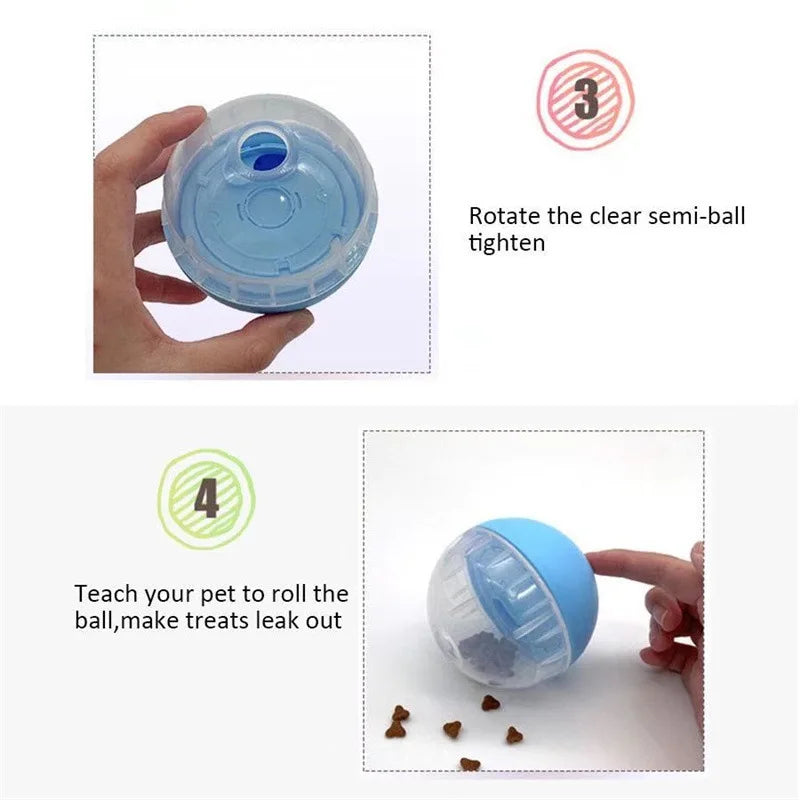 Interactive Pet Slow Feeder Treat Ball