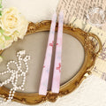 2pcs Colorful Printed Cherry Cone Stick Candles, Smokeless, Romantic, for Weddings, Valentine's Day, Heart-shaped Stick Candles