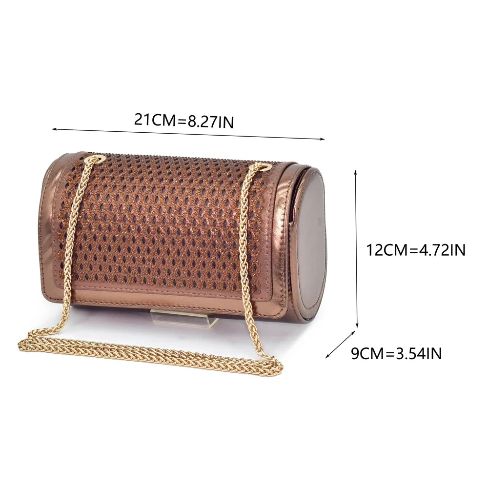 Women Italian Shoes and Matching Bags Sets Decorated with