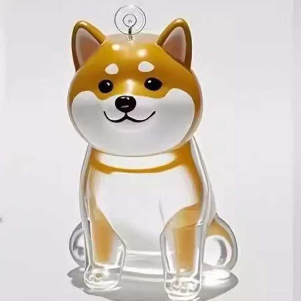 Dog Shape Dog Hair Storage Box Transparent Hair Grooming Pet Hair Keychain DIY Handmade Acrylic Puppy Pendants Backpack